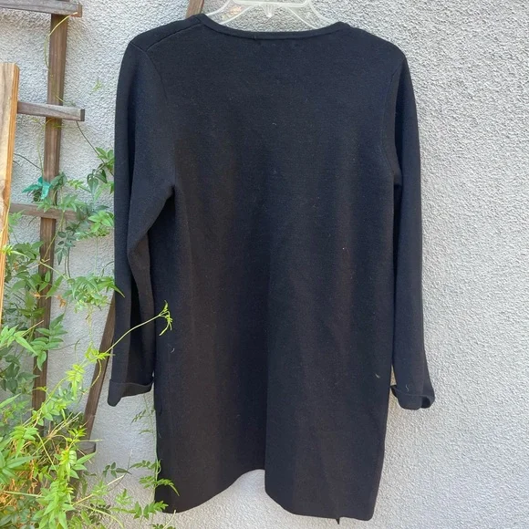 ❌SOLD❌ J. Crew Juliette collarless sweater-blazer in Black - Picture 7 of 8